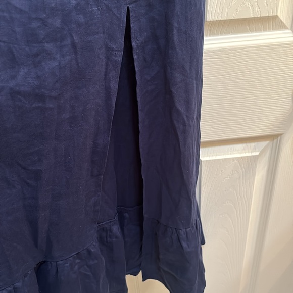 Reformation Danube linen puff sleeve maxi, side slit comfortable cool linen NWT - Picture 8 of 16